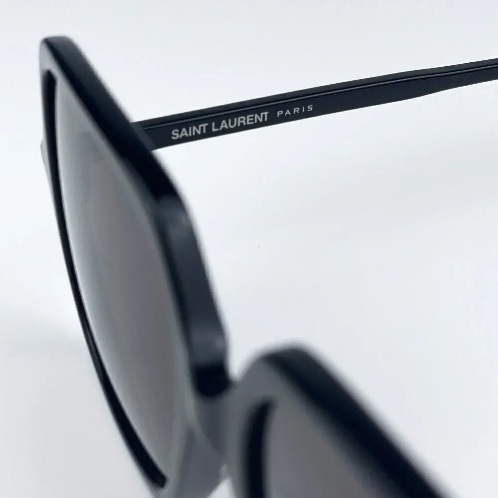 SALE! NEW Saint Laurent SL591 001 Black Square Oversized Women Sunglasses